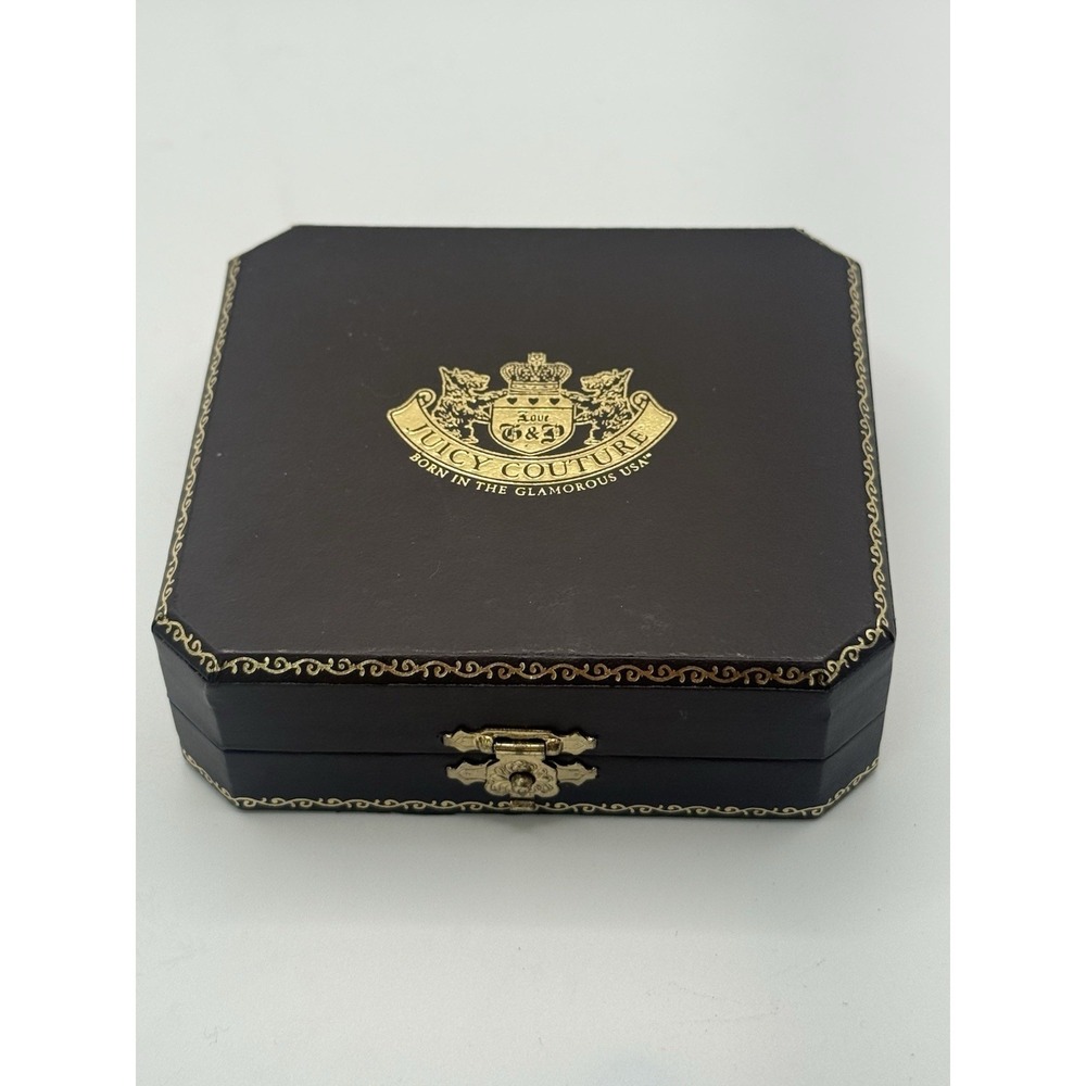 Juicy Couture Pink Butterfly Charm Crystal Gold Tone Y2K NWT Box Rare - Picture 7 of 7